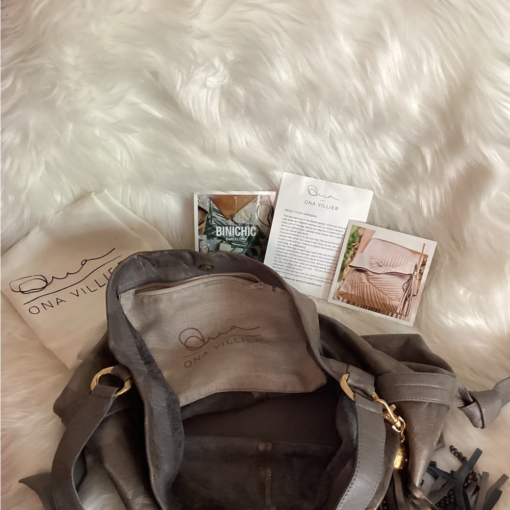Ona Villier Vesuvius Hobo Bag in Grey Sombra - Picture 11 of 12